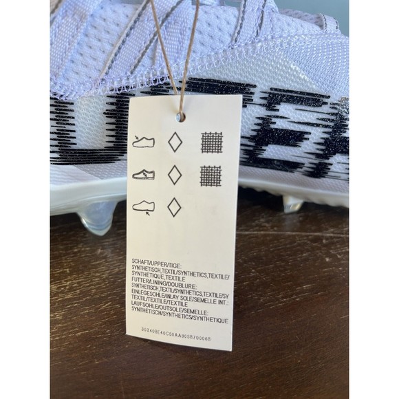 Adidas Adizero White/Black Football Cleats Men\'s Size 12 FY8269 main image 6